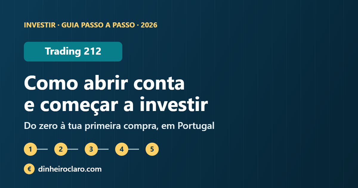 Como abrir conta e começar a investir na Trading 212 em Portugal (passo a passo, 2026)