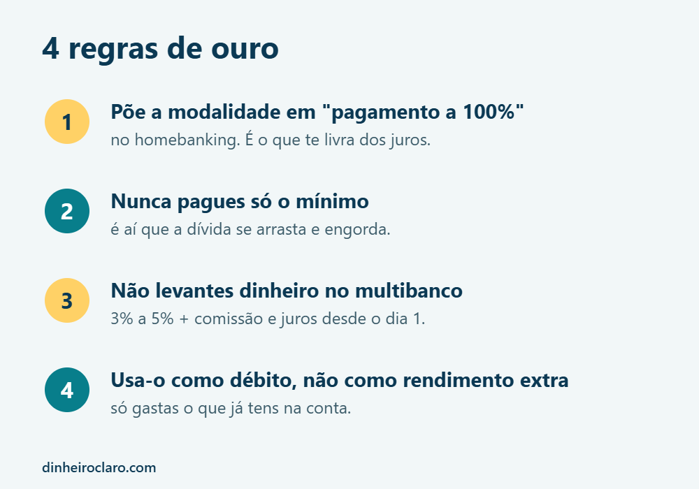 Quatro regras de ouro para usar o cartão de crédito sem juros
