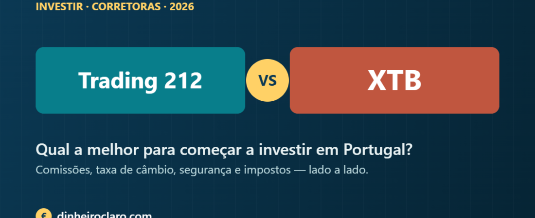 Trading 212 vs XTB: qual a melhor corretora para começar a investir em Portugal (2026)
