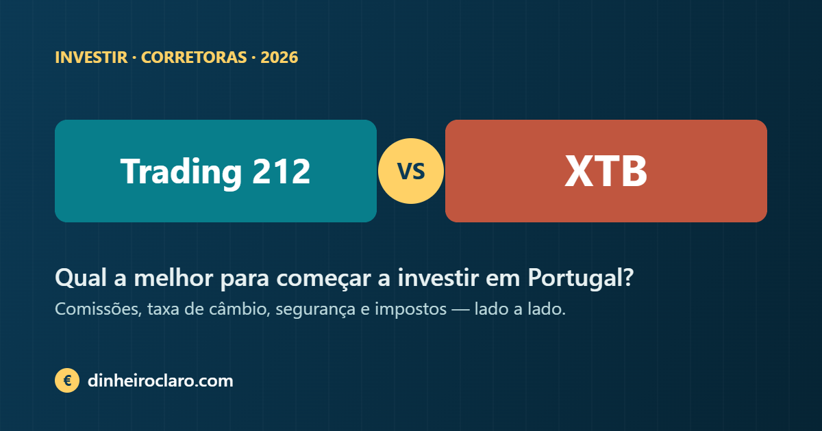 Trading 212 vs XTB: qual a melhor corretora para começar a investir em Portugal (2026)